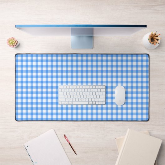 Faye en Lauren Blue Gingham Bureaumat (Kantoor 1)