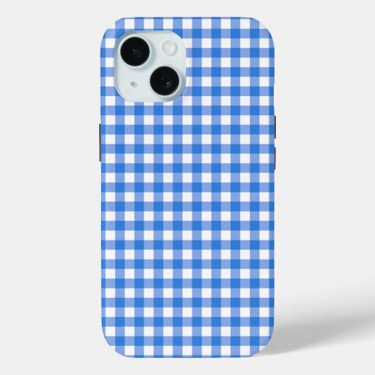 Faye en Lauren Blue Gingham Case-Mate iPhone Case (Achterkant)