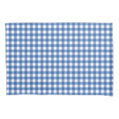Faye en Lauren Blue Gingham Kussensloop (Voorkant)