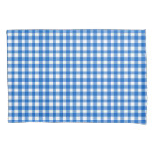 Faye en Lauren Blue Gingham Kussensloop (Voorkant)