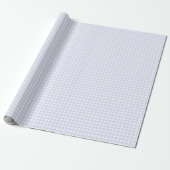 Faye en Lauren Blue Pastel Gingham Cadeaupapier (Uitgerold)