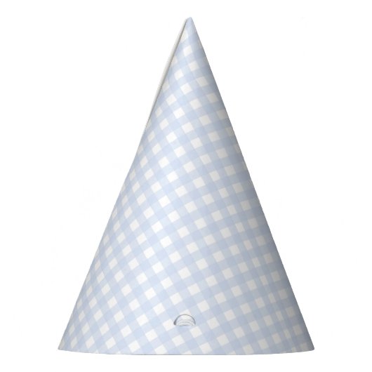Faye en Lauren Blue Pastel Gingham Feesthoedjes (Links)