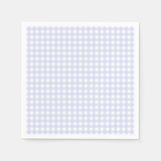 Faye en Lauren Blue Pastel Gingham Servet (Voorkant)