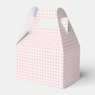Faye en Lauren Blush Gingham Bedankdoosjes