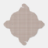 Faye en Lauren Brown Gingham Bedankdoosjes (Uitgevouwen)