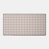 Faye en Lauren Brown Gingham Bureaumat (Voorkant)
