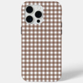Faye en Lauren Brown Gingham Case-Mate iPhone Case (Achterkant)
