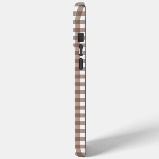 Faye en Lauren Brown Gingham Case-Mate iPhone Case (Achterkant / Links)