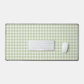 Faye en Lauren Green Gingham Bureaumat (Keyboard & Muis)