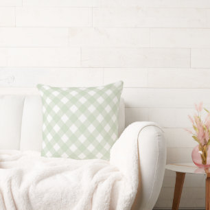 Faye en Lauren Green Gingham Kussen