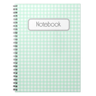 Faye en Lauren Green Gingham Notitieboek
