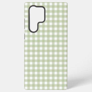 Faye en Lauren Green Gingham Samsung Galaxy Hoesje
