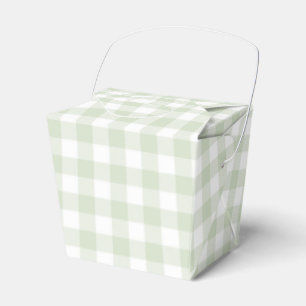Faye en Lauren Green Plaid Bedankdoosjes