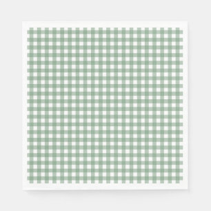 Faye en Lauren Herfst Green Gingham Servet