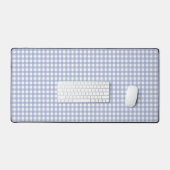 Faye en Lauren Light Blue Gingham Bureaumat (Keyboard & Muis)