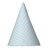 Faye en Lauren Light Blue Gingham Feesthoedjes (Rechts)