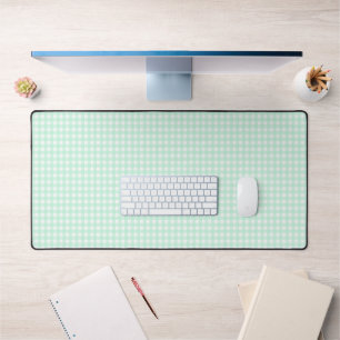 Faye en Lauren Light Green Gingham Bureaumat