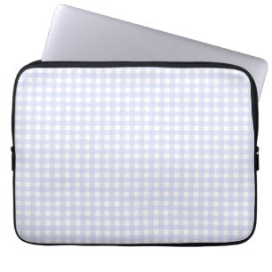 Faye en Lauren Paars Gingham Laptop Sleeve