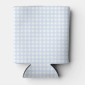 Faye en Lauren Pastel Blue Gingham Blikjeskoeler (Voorkant)