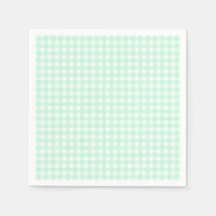 Faye en Lauren Pastel Gingham Groen Servet