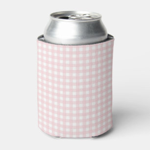 Faye en Lauren Pastel Pink Gingham Blikjeskoeler