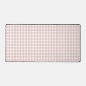 Faye en Lauren Pastel Pink Gingham Bureaumat (Voorkant)