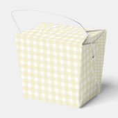 Faye en Lauren Pastel Yellow Gingham Bedankdoosjes (Achterkant)