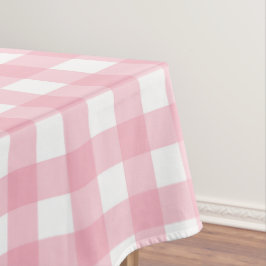Faye en Lauren Pink Geruit Tafelkleed