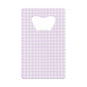 Faye en Lauren Stainless Steel Gingham Kredietkaart Flessenopener