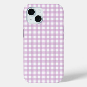 Faye en Lauren Zachte Paarse Gingham