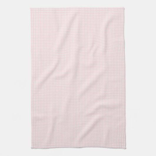 Faye en Pastel Pink Gingham Theedoek (Verticaal)