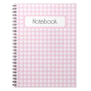 Faye et Lauren Pink En vichy Carnet photo Spiral