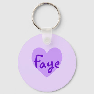 Faye in Paars Sleutelhanger