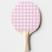Faye & Lauren Pink Gingham Tafeltennisbatje (Voorkant)