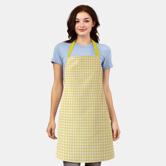 Faye & Lauren Yellow Gingham Schort (Gedragen)