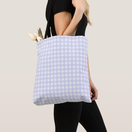 Faye Light Paarse Gingham Draagtas (Dichtbij)