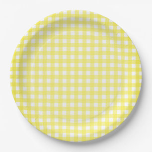 Faye Yellow Gingham Paper Bord