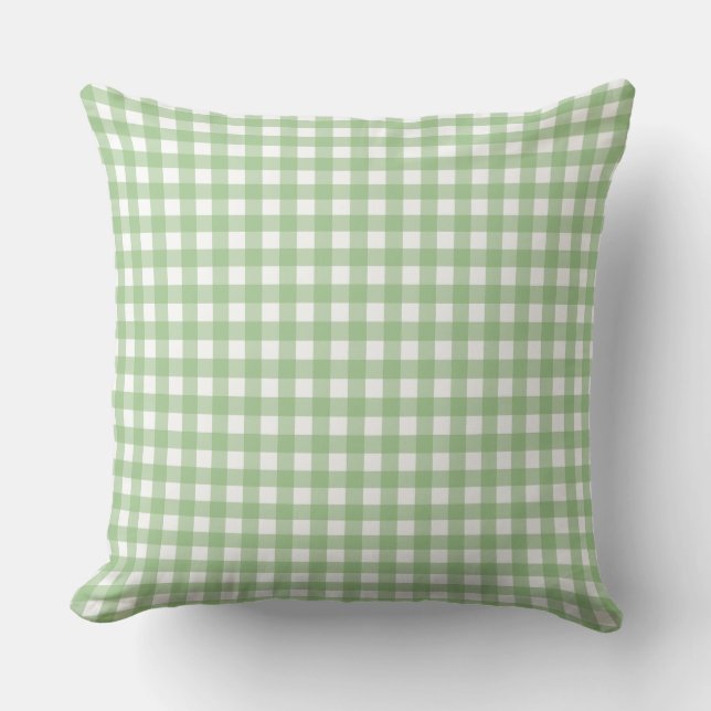 FayeandLauren Classic Green Buffalo Pset Pattern Kussen (Voorkant)