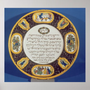 Fayeme Passover Dish, door Isaac Cohen van Pesaro Poster