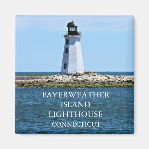 Fayerweather Island Lighthouse, Connecticut Magneet