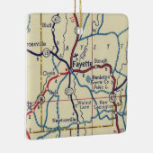 Fayette AL Map Keramisch Ornament (Rechts)