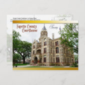 Fayette County Courthouse, La Grange, Texas Briefkaart (Voorkant / Achterkant)
