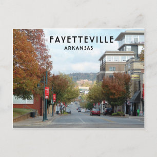 Fayetteville, Arkansas Dickson Street foto Briefkaart