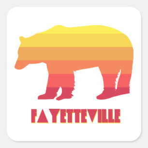 Fayetteville Arkansas Rainbow Beer Vierkante Sticker