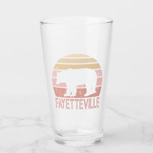 Fayetteville Arkansas Retro Beer Glas
