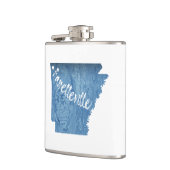 Fayetteville Arkansas Wood Grain Heupfles (Links)