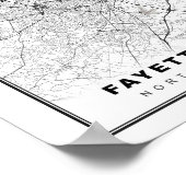 Fayetteville Map Poster (Hoek)