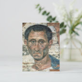 Fayum portret van een man in een blauwe mantel, briefkaart (Staand voorkant)