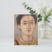 Fayum portret van een vrouw briefkaart (Staand voorkant)