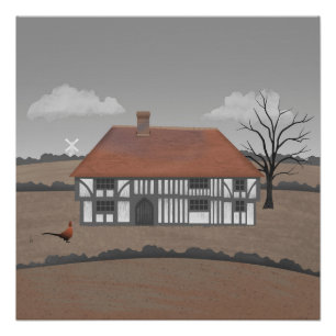 Fazant boerderij perfect poster
